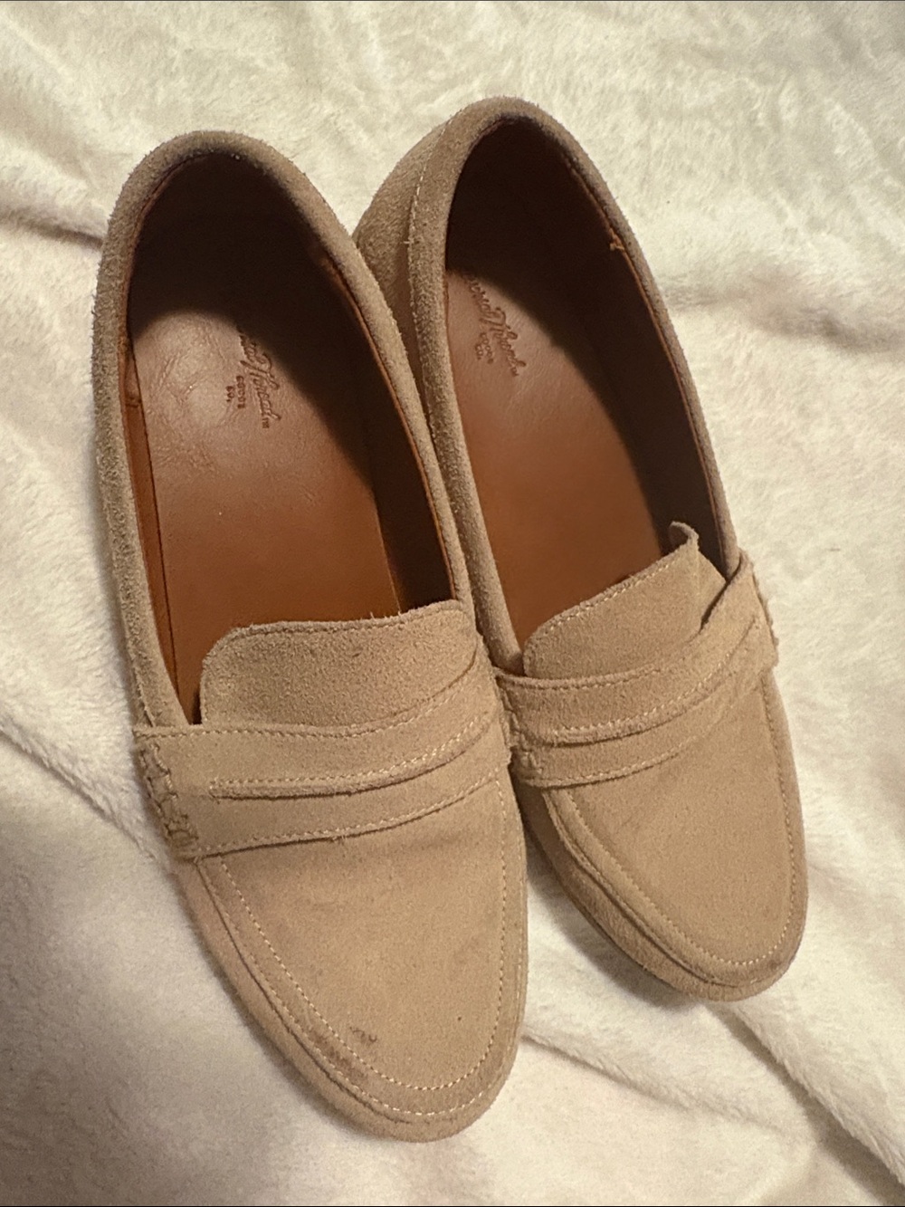 Universal Thread Women's Suede Loafers in Beige